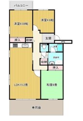 江戸川台フラットA棟の物件間取画像